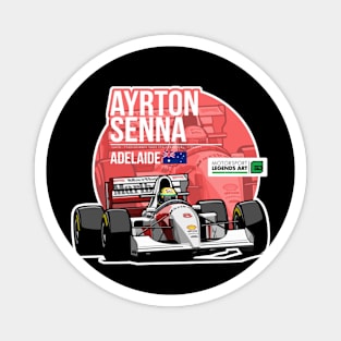 Ayrton Senna 1993 Adelaide Magnet